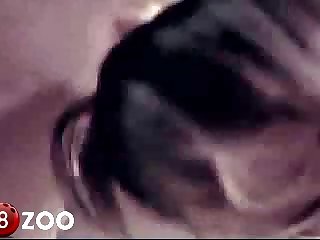 Crotch As She Moans Loudly Jerking The Two Hard Cocks